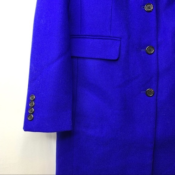 NWT J. Crew blue wool Parke topcoat coat 2 2T XS - Picture 6 of 7